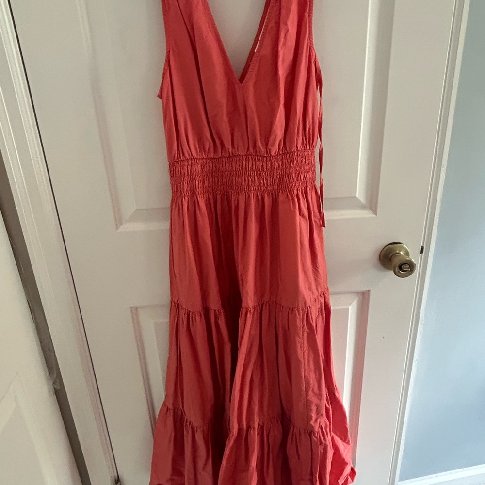 Maeve by Anthropologie Coral Maxi Dress
